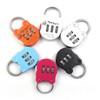 Padlock, 3 Digit Combination Lock, Zinc Alloy Small Security Padlocks