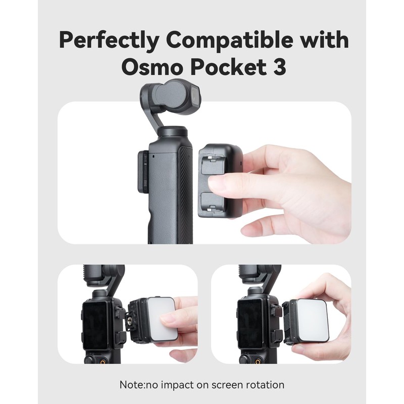 Mini Light for Action Camera, Osmo Pocket 3 LED Fill