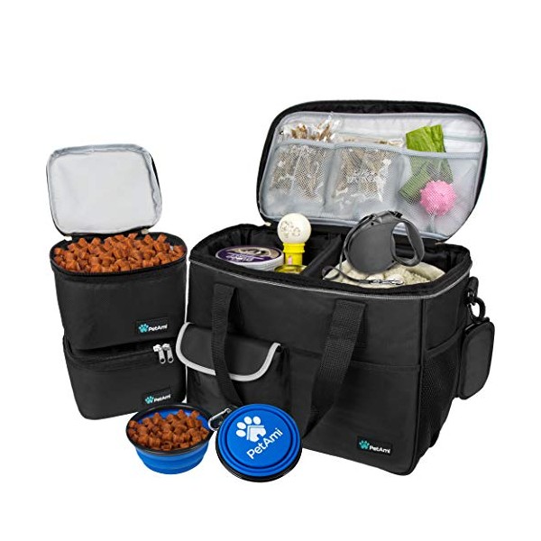 PetAmi Dog Travel Bag | Airline Approved Tote Organizer with