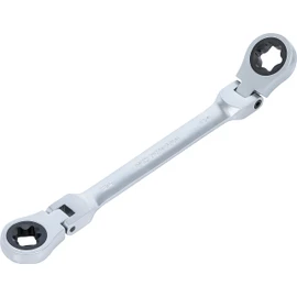 BGS 71028 | Double Ratchet Ring Spanner Set | adjustable | with E-Type Ring Heads | E6 - E24 | 4 pcs.