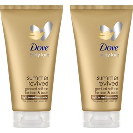 Dove Autobronzante Visage & Corps Summer Revived Lotion 2 x 75 ml