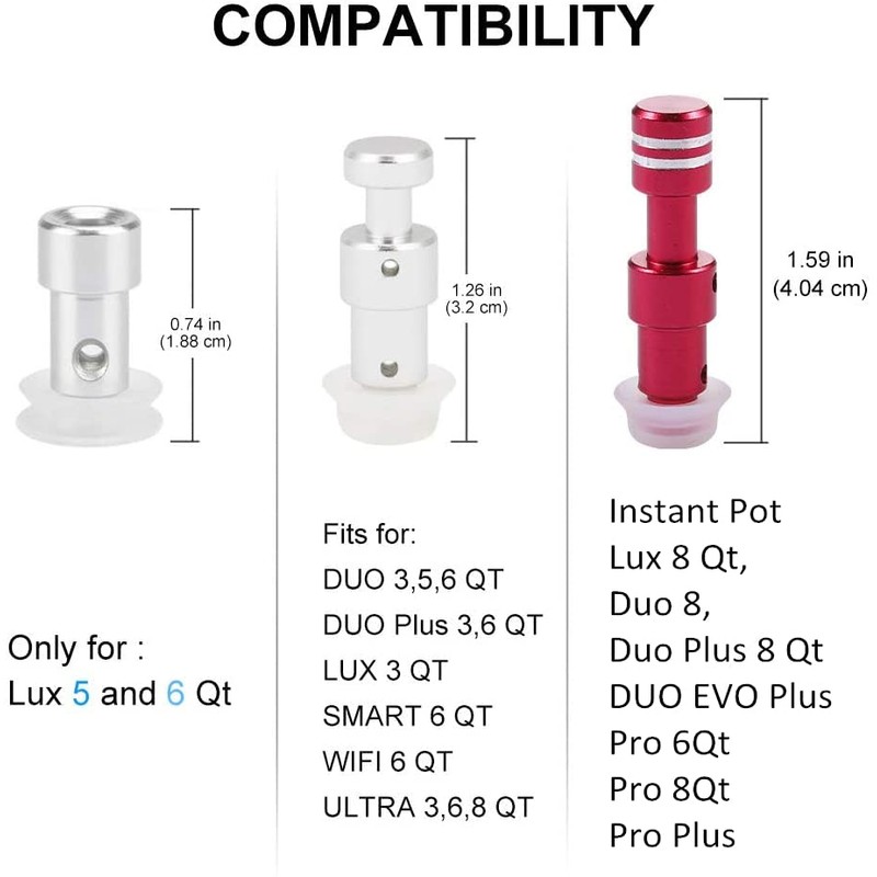 Original Float Valve for Instant Pot LUX 6 Qt 5Qt,
