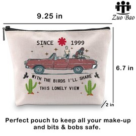 Zuo Bao Song Inspired Makeup Bag Singer Fans Gift Share This Lonely View Cosmetic Bag Music Lover Gift, Lonely View