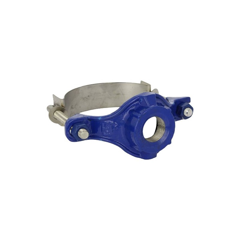 Smith-Blair Ductile Iron with Stainless Steel 304 Straps Repair Clamp,