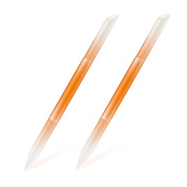 BEZOX 2 Pieces Glass Cuticle Pusher - Double Ended Manicure Sticks - Premium Glass Manicure Tools - Fingertip File for Callus and Dry Skin, Nail Shaper