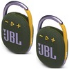JBL 2 Pack Clip 4 Waterproof Wireless Audio Bluetooth Speaker