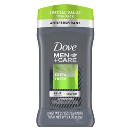 Dove Men+Care Antiperspirant Deodorant 48-Hour Wetness Protection Extra Fresh Non-Irritant Deodorant for Men 2.7 oz 2 Count