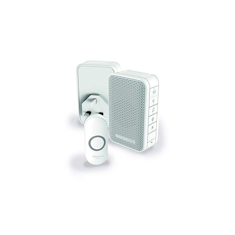 Honeywell DC313NHGBS 3 Series Plug in Doorbell with Additional Portable