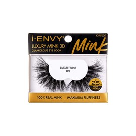 i-ENVY Luxury Mink collection 100% Real Mink (1 PACK, 9i-ENVY False Lashes Luxury Mink Collection Eyelashes 100% Real Mink Glamorous Eye Look Lashes Maximum Fluffiness 3D Multi-Curl Angle