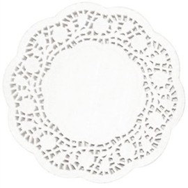 Stalwart CE990 Fiesta Paper Doily, Round, 4"
