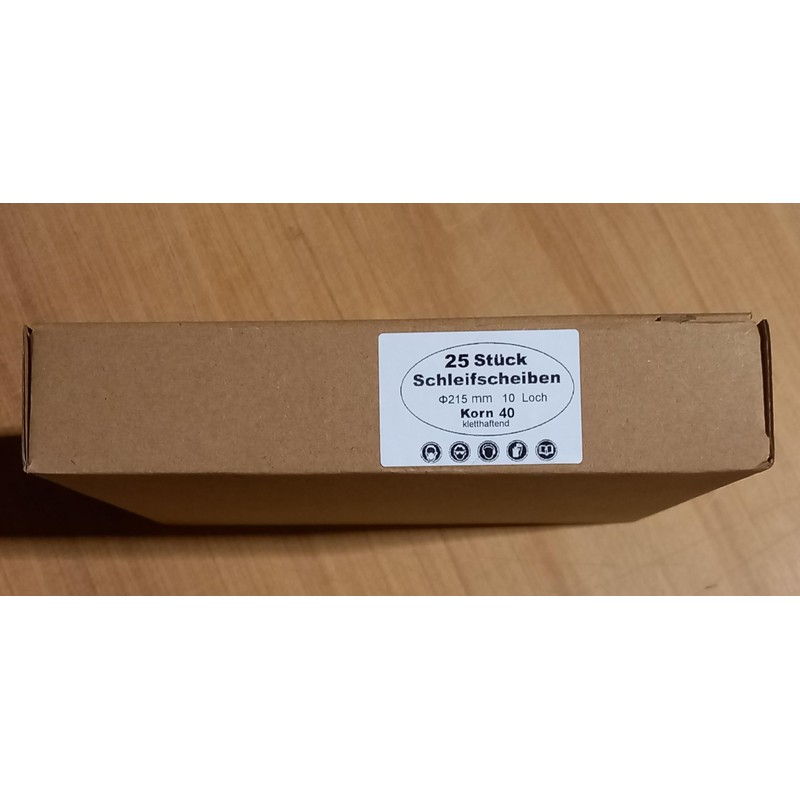 ECKRA 3135 25 Sanding Discs Diameter 215 mm 10 Hole