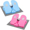 Silipull 2 Pcs Mini Foot Pedal Exerciser Foldable Stepper Foot