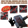 BBQ Grill Heat Resistant Cotton Glove Liners - 3 Pairs