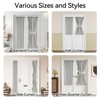 Vatge Sidelight Curtains for Front Door Privacy, 12 Inch Wide