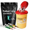10x Kanülenabwurfbehälter 0,7 Liter von FabaCare, Entsorgungsbehälter für Kanülen, Spritzen