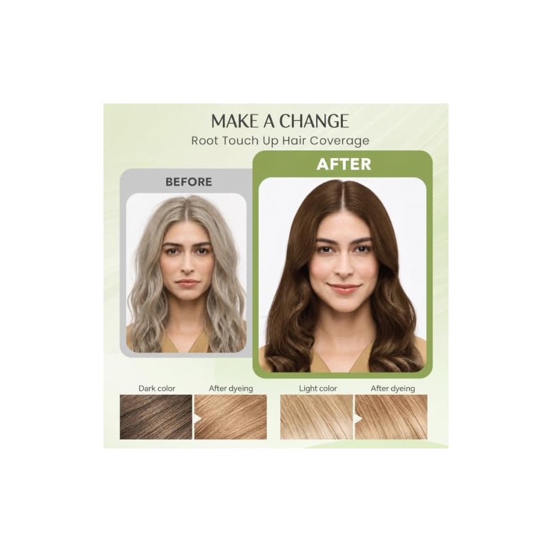 Champú Tinte Rubio Castaño Coloración Instantánea Natural Cabello Mujeres Hombres