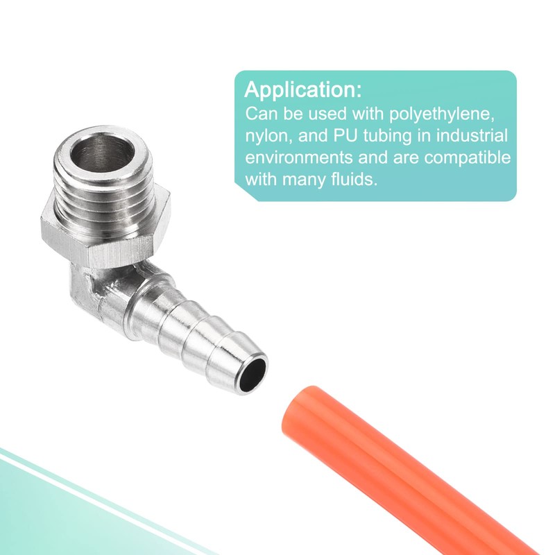 sourcing map Pack of 2 Nickel-Plated Copper Hose Nozzles 6
