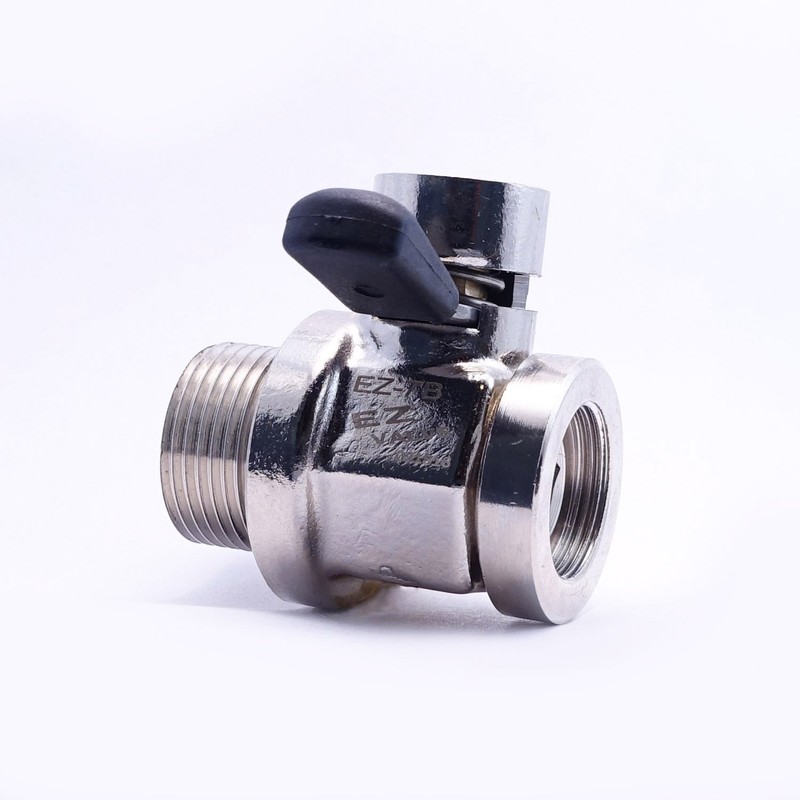 EZ-7B(22mm-1.5) EZ Oil Drain Valve with removable Straight Hose End(H-002)