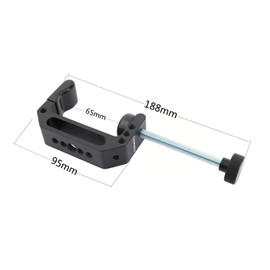 CAMVATE Extended Size C Clamp with 1/4" & 3/8" Mounting Points for Photo Accessories