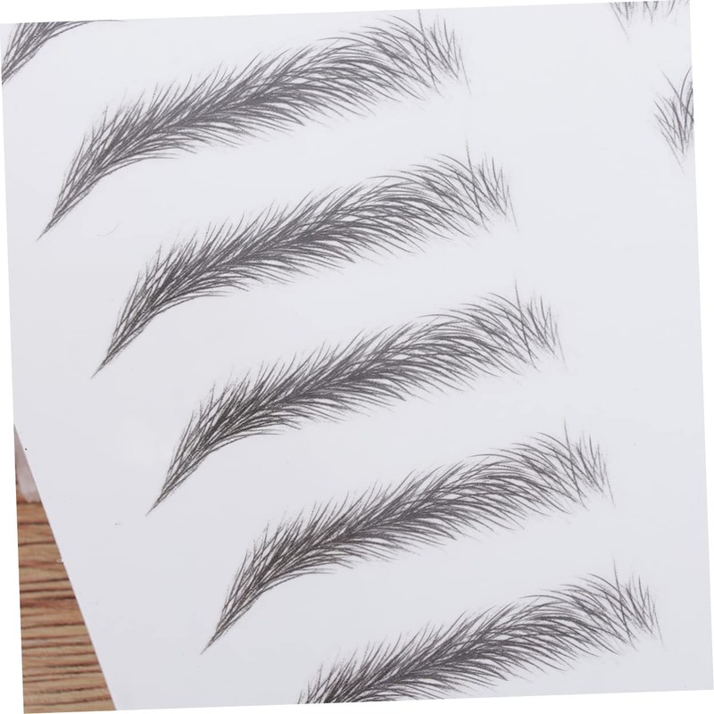 IWOWHERO 2pcs Imitation Eyebrow Transfer Stickers for Natural Look Eyebrow