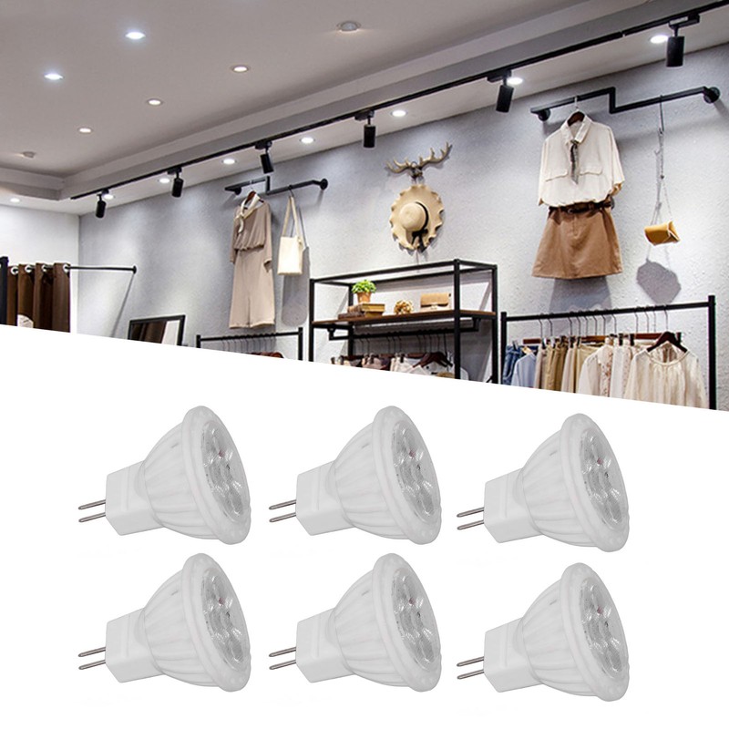 6Pcs MR11 LED Light Bulb 4W GU4 Dual Pin Bulb