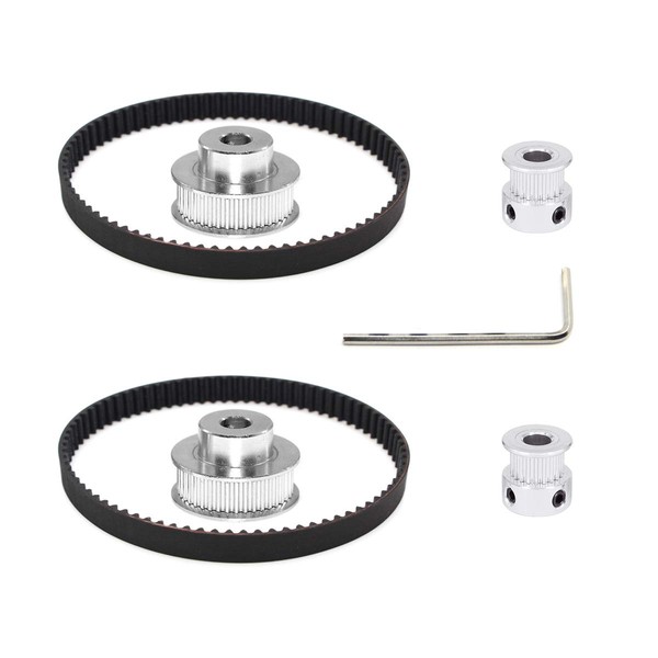 Befenybay 2Kit 2GT Synchronous Wheel 20 & 36 Teeth Aluminium