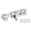 QWORK Sliding Bolt Gate Latch, 8 Pack 6.3" 304 Stainless