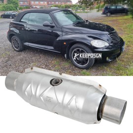 KEEPDSGN Car Catalytic Converter 2"In Out 13" Stainless For 2001-2010 Chrysler PT Cruiser