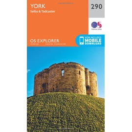 York Map | Selby & Tadcaster | Ordnance Survey | OS Explorer Map 290 | England | Walks | Hiking | Maps | Adventure