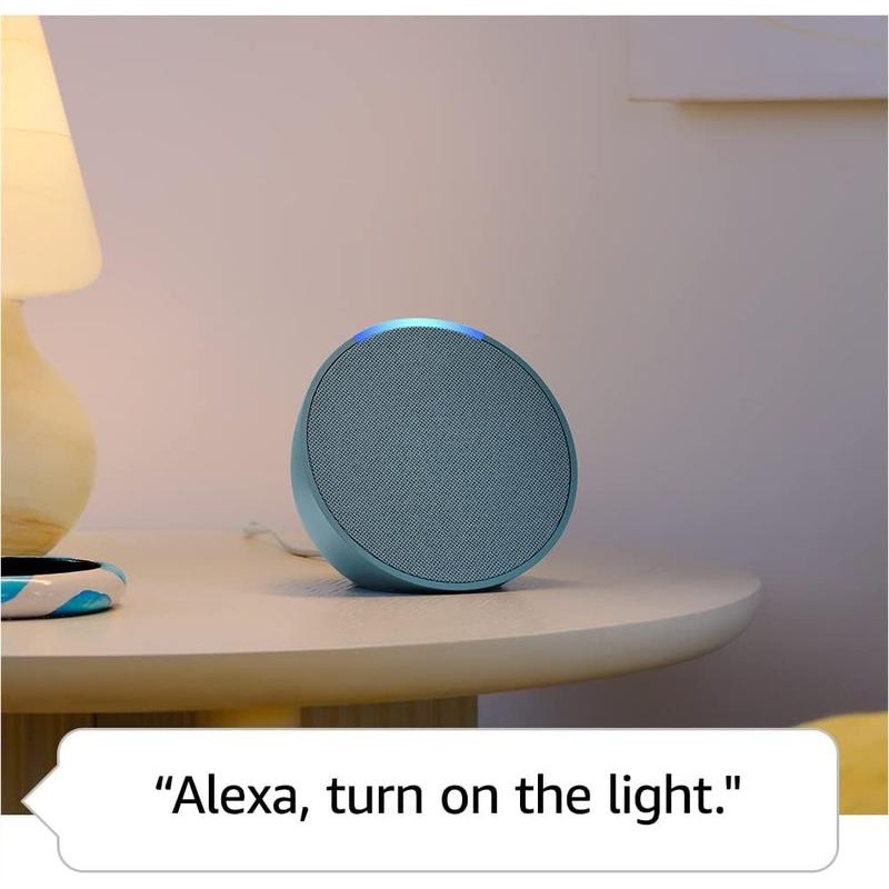 Echo Pop | Alexa fits in anywhere: bedroom, living room,