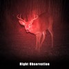 Honoson Red Light Flashlight LED Single Mode Torch 1 Mode
