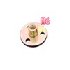 Flange Coupling Tee Nut Inner Thread Dia M6 Carbon Steel