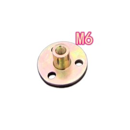 Flange Coupling Tee Nut Inner Thread Dia M6 Carbon Steel T-Nuts Flange Nut Thread Flange Coupler Connectors D37mm x L17mm