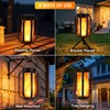 Toodour Solar & Battery Powered Lantern Outdoor Lights, 2 Pack