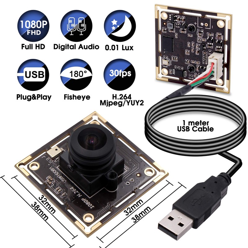 Svpro Full HD USB Camera Module 1080P 30pfs H.264 Low