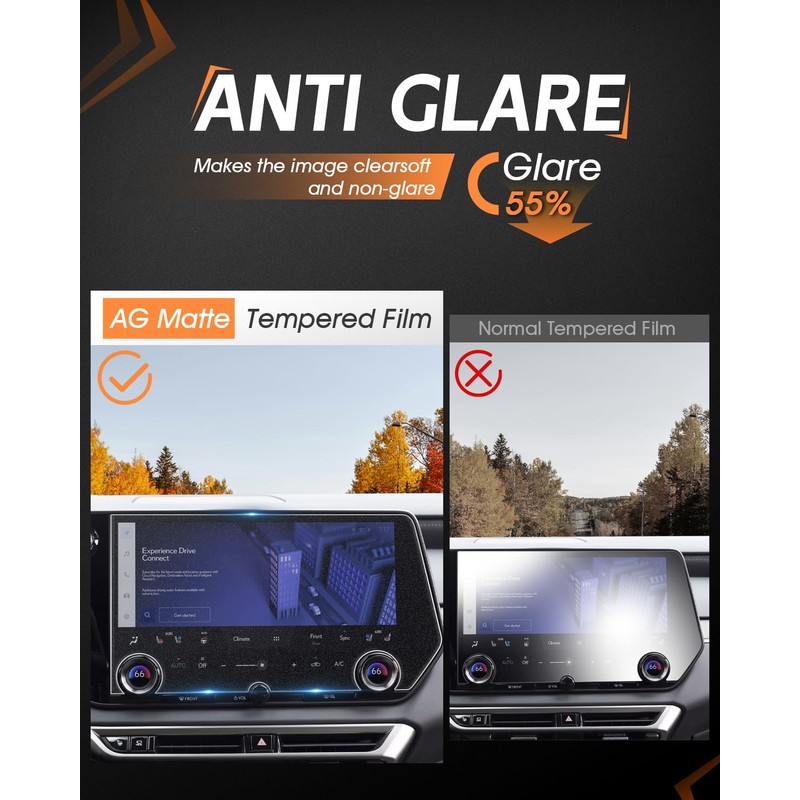 CDEFG Matte Anti Glare for 2025 Lexus RX Screen Protector,