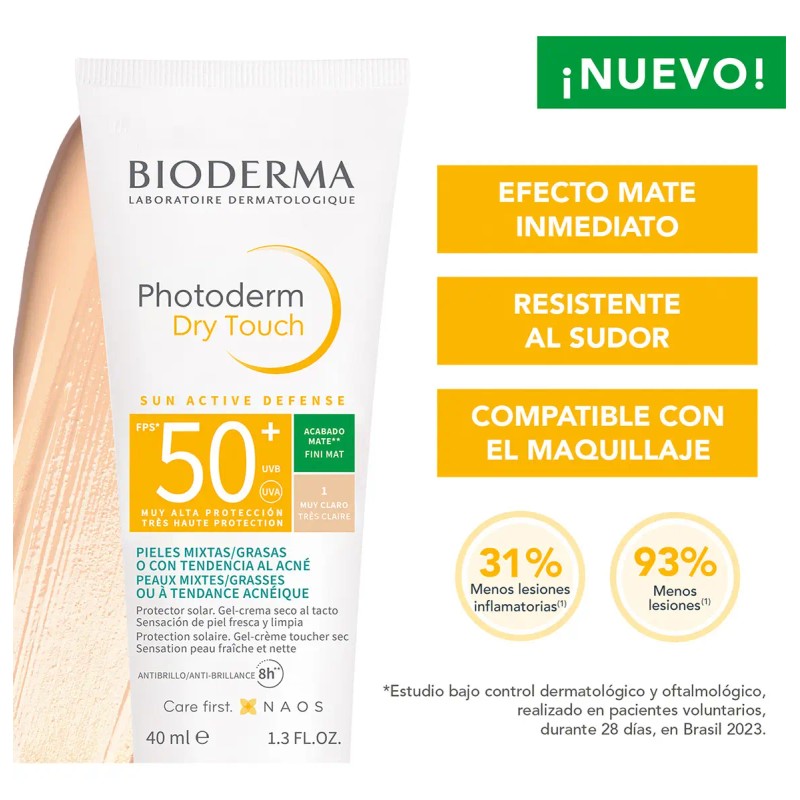 Bloqueador Solar Muy Claro Photoderm Dry Touch Bioderma