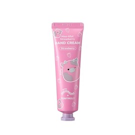 TONYMOLY x Squishmallows Hand Cream | Patty Moo-tiful Strawberry Scented Lotion | Cute & Non-Greasy Moisturizer for Dry Hands | Travel-Size Gift for Back to School, 30ml