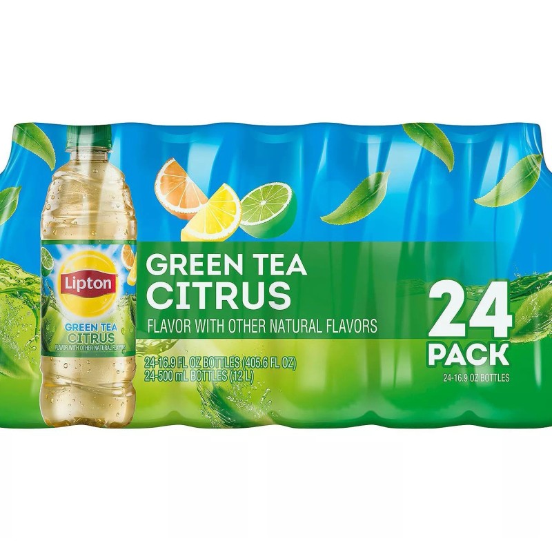 Lipton ICED TEA LIPTON GREEN CITRUS (24 BOTTLES, 16.9 oz),