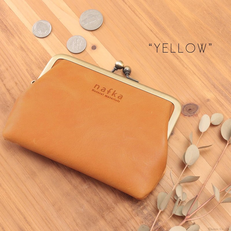 Nafka NFK-72005 Women's Folding Wallet, Genuine Leather, Mostro Leather, Thin