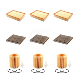 PUR 3x Air + 3x Cabin + 3x Engine Cartridge Oil Filter (9 Total) Kit Replacement For Toyota 4Runner Lexus GX460 KFM-101804