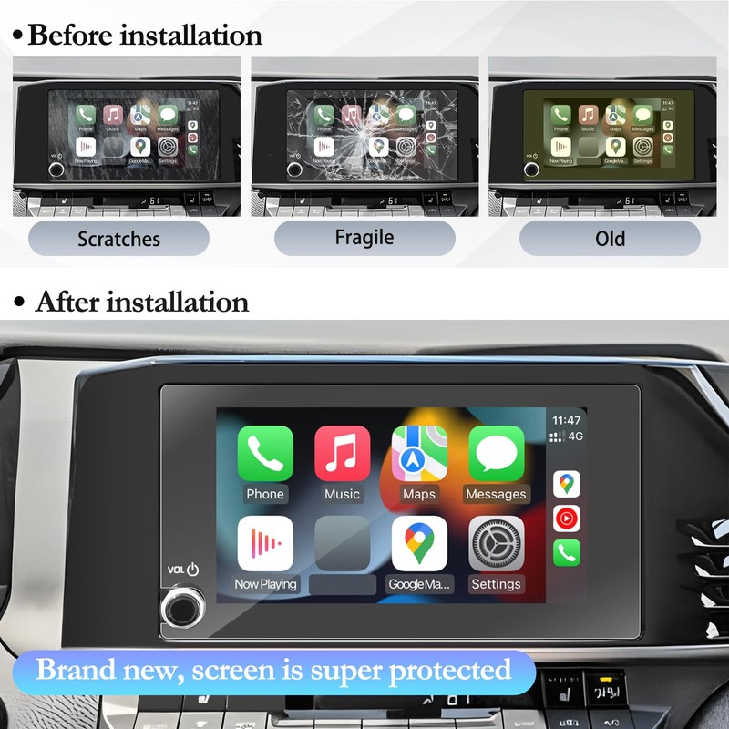 SKTU Toyota Camry 2025 Screen Protector - 8 Inch Navigation