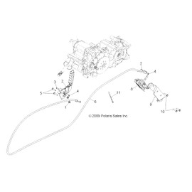 Polaris Ranger Park Brake Caliper Assembly, Genuine OEM Part 1911785, Qty 1