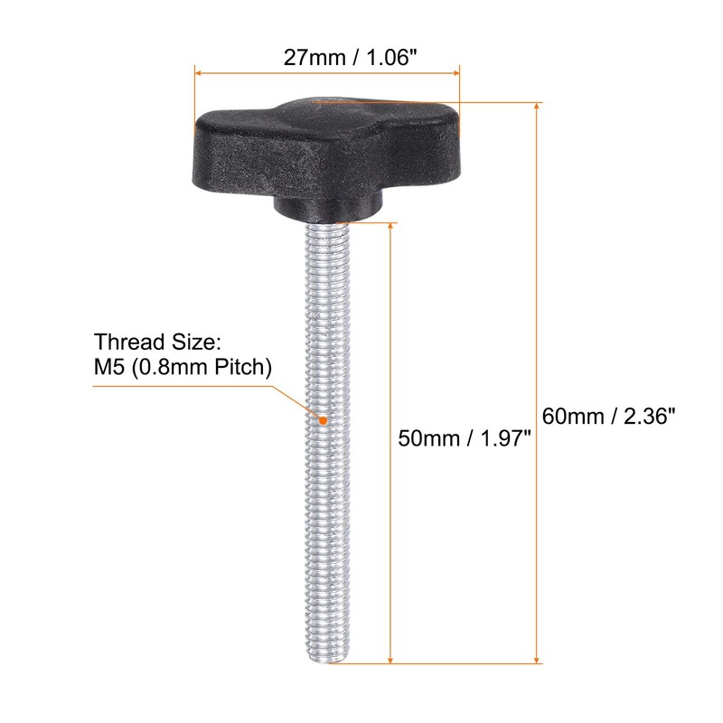 QUARKZMAN Pack of 20 Thumb Screws with T Wing Knobs,