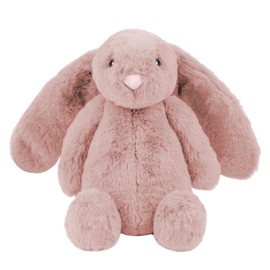 Best Pet Supplies Interactive Bunny Buddy Dog Toy with Crinkle and Squeaky Enrichment for Small and Medium Breed Puppies or Dogs, Cute and Plush - Bunny (Mauve)