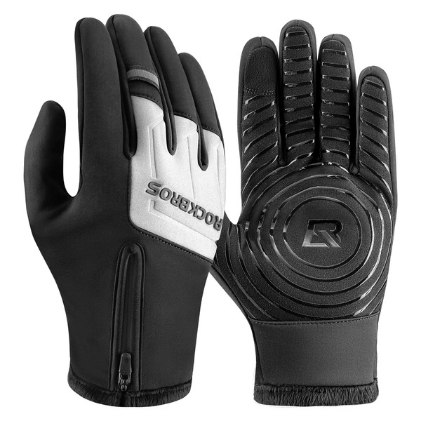 ROCKBROS Winter Cycling Gloves for Men - Cold Weather Thermal
