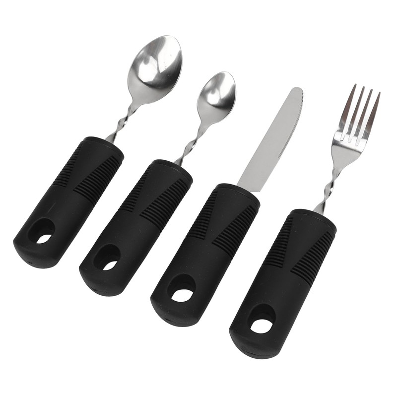 Weighted Bendable Cutlery,Disabled Cutlery Easy Grip Cutlery Dishwasher Safe Disabled