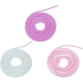 3Pcs 1.55M Multicolored Cable Protector, Spiral Data Cable Protective Sleeve, Flexible Cable Wire Protector, Cable Sleeves for Phone Charge Cable, USB Data Cable Accessories and Supplies