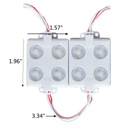 Speller 12V 40 LEDs Van Interior Lights White LED Lamp Waterproof with LED Project Lens for LWB Van Boats Caravans Trailers Celling Light