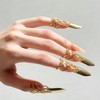 Ouliget Adjustable Fingernails,Middle Ages Court Style Queen Fingernail, Reusable Detachable